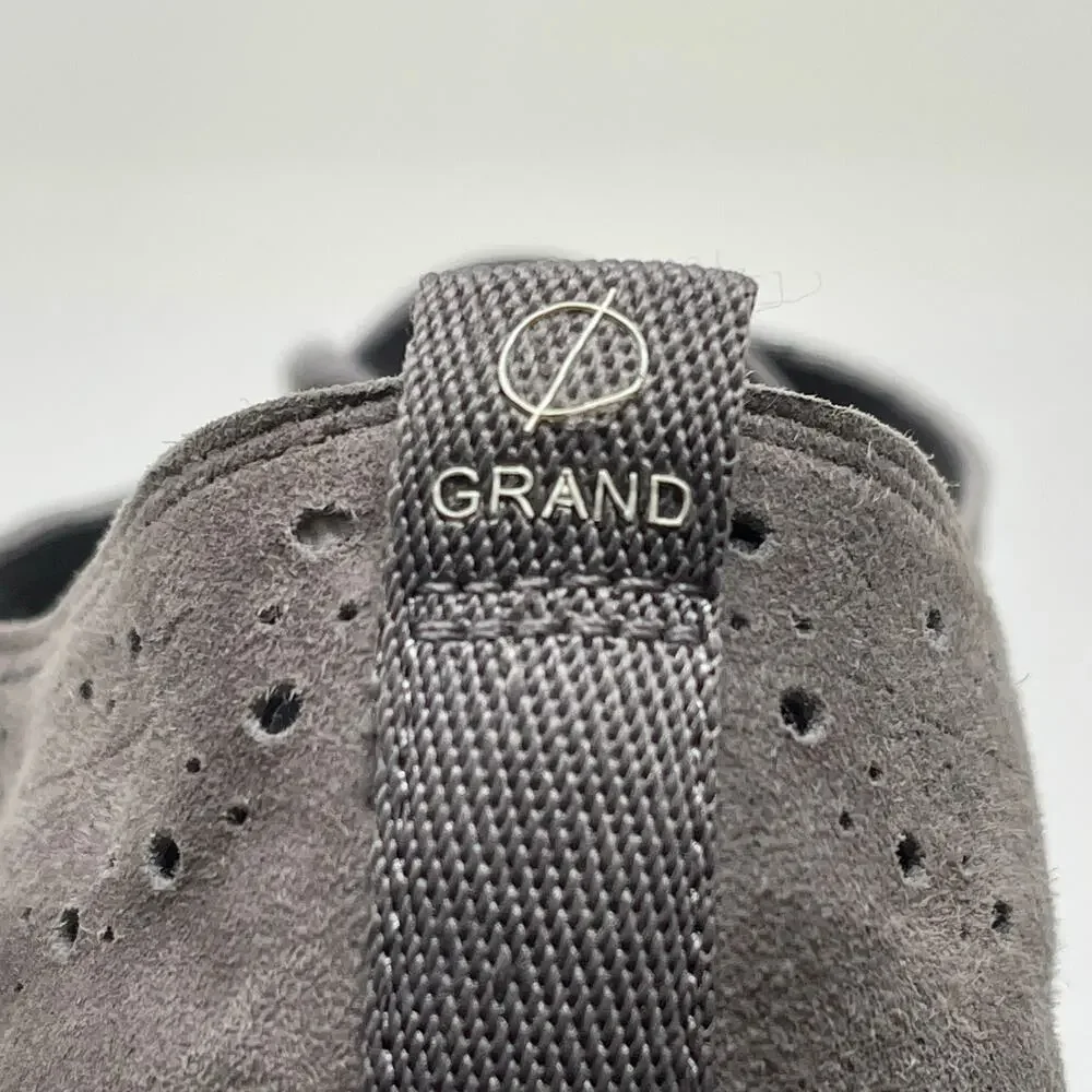 Cole‎ Hahn Zero Grand Oxford Shoes Suede Leather Womens 9 Gray